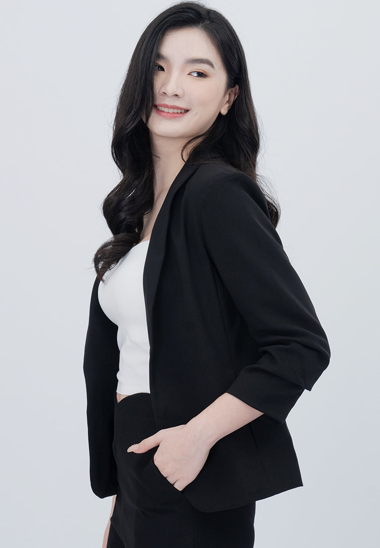 BebeBeige Blazer Coat With Pockets