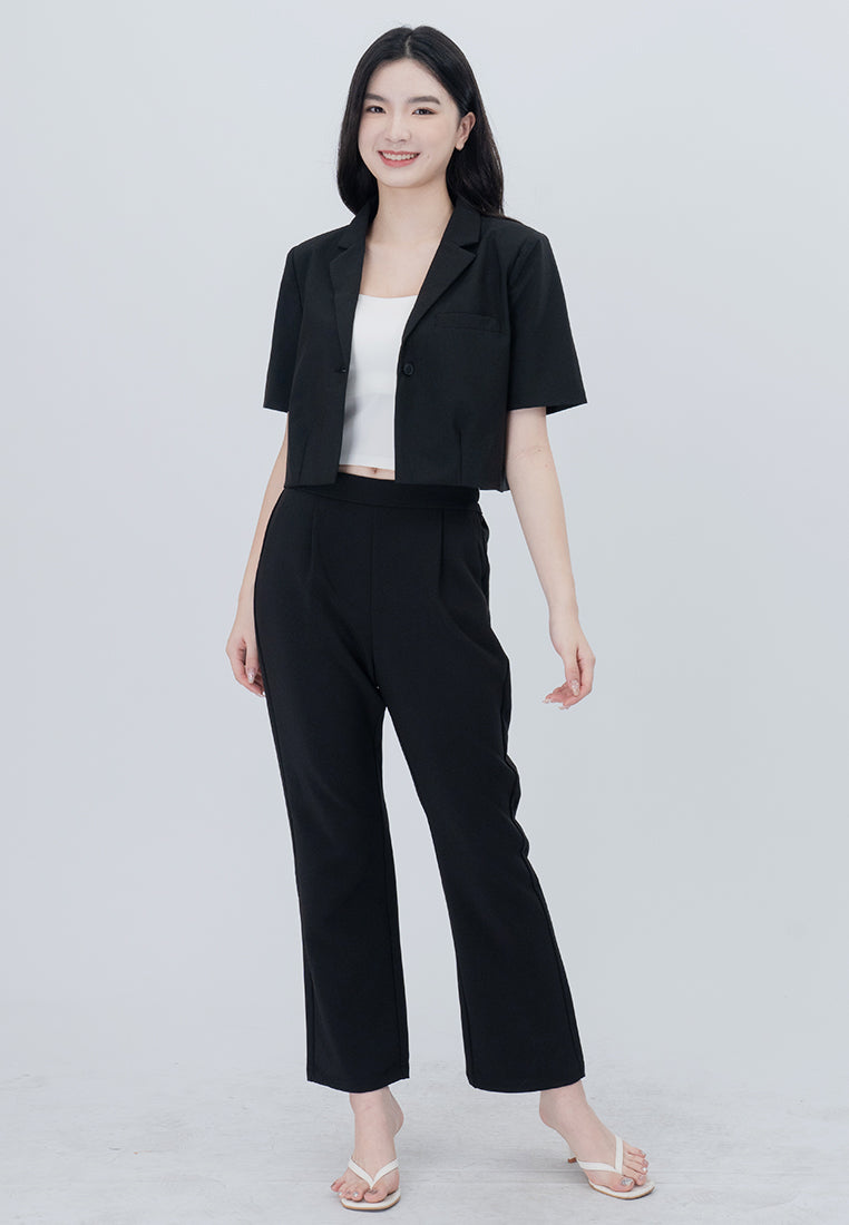 BebeBeige Cropped Blazer Coat