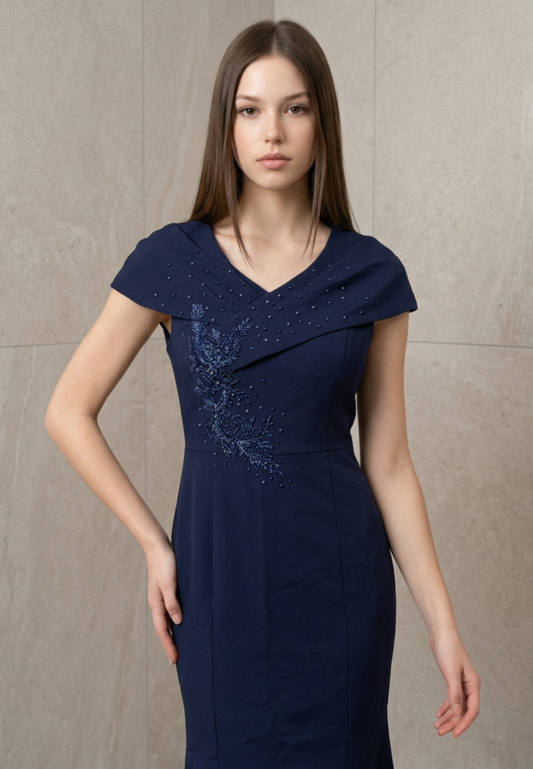 BebeButterfly Sequins Maxi Dinner Dress