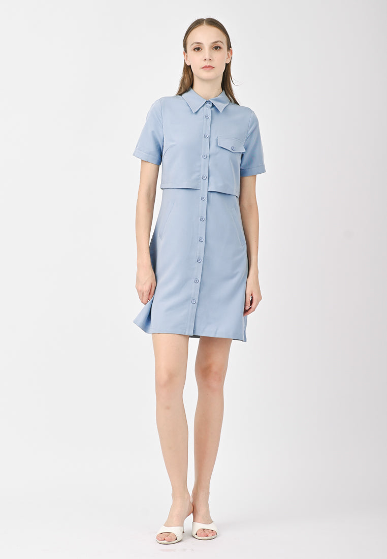Plain B. Blouse Mini Dress