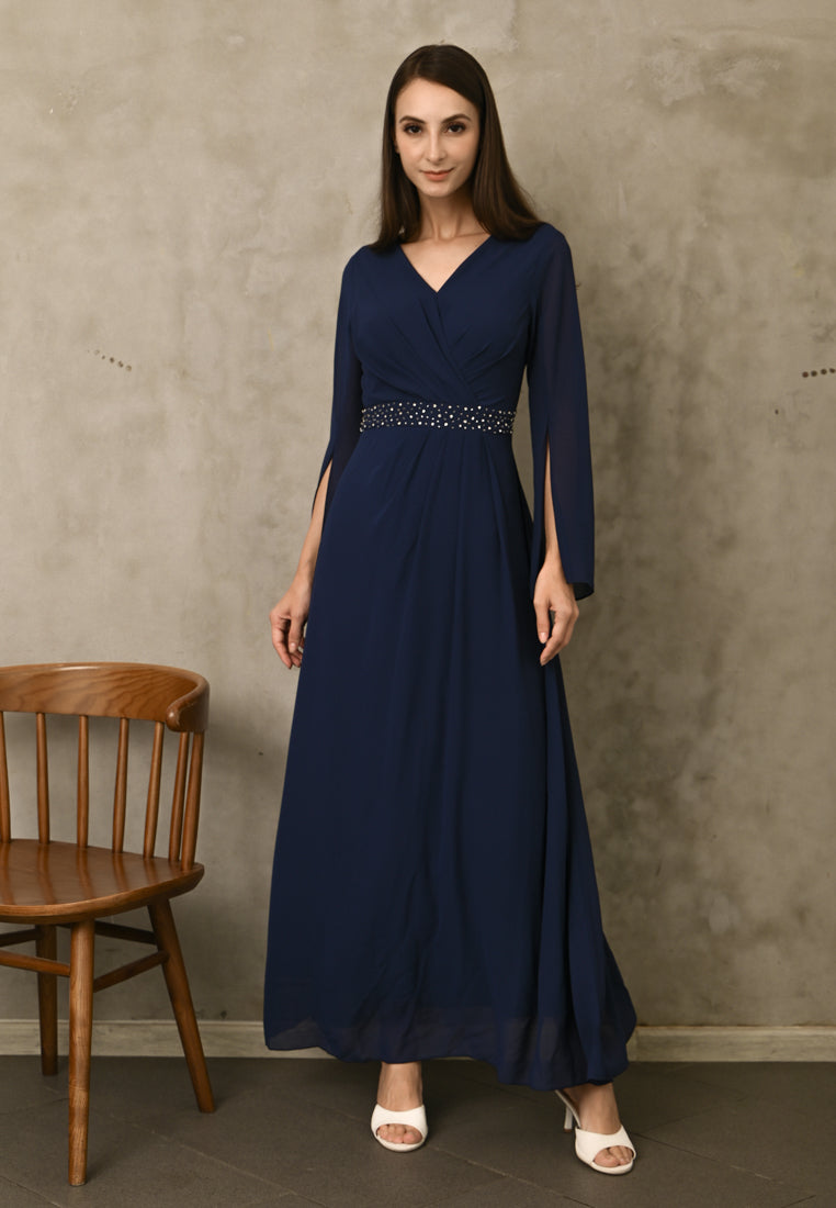 BebeButterfly Sleeve Maxi Dress