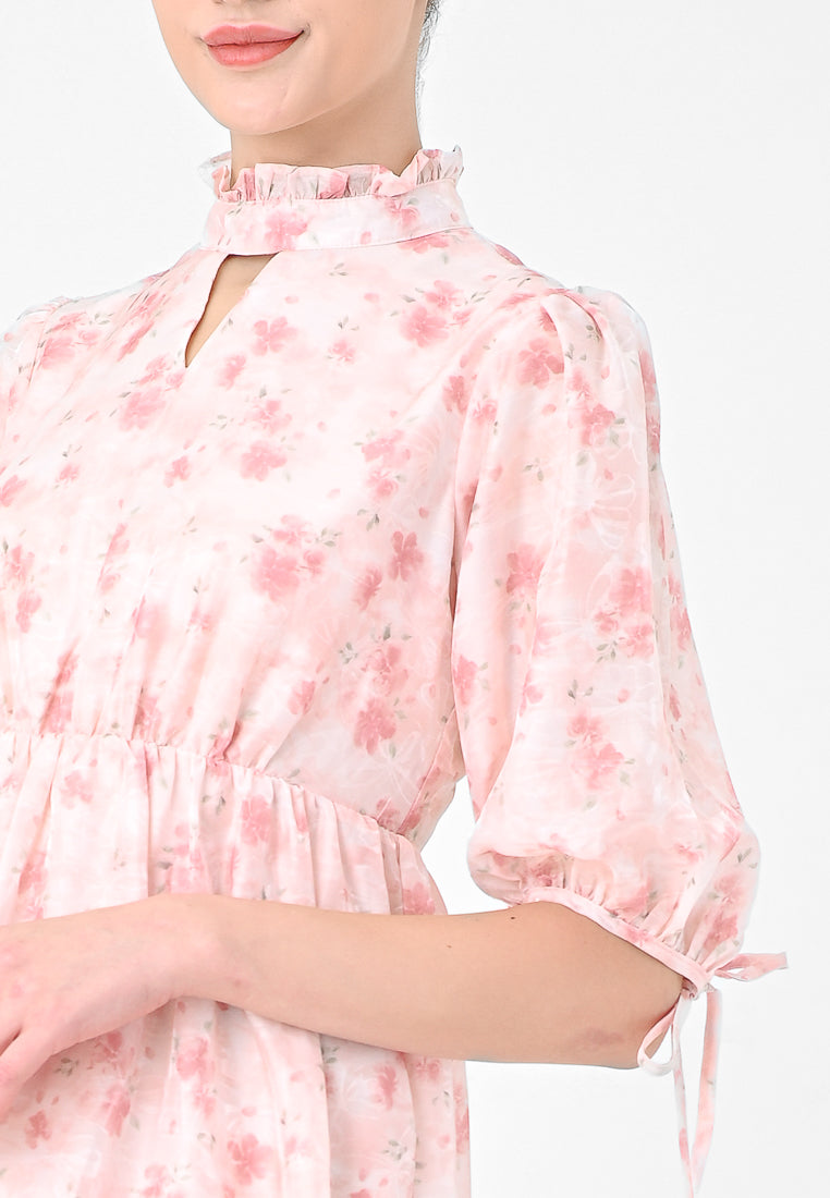 Plain B. Hight-neck Dress