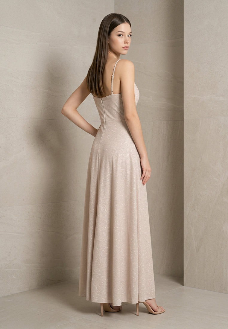 BebeBeige Single-strap Dress