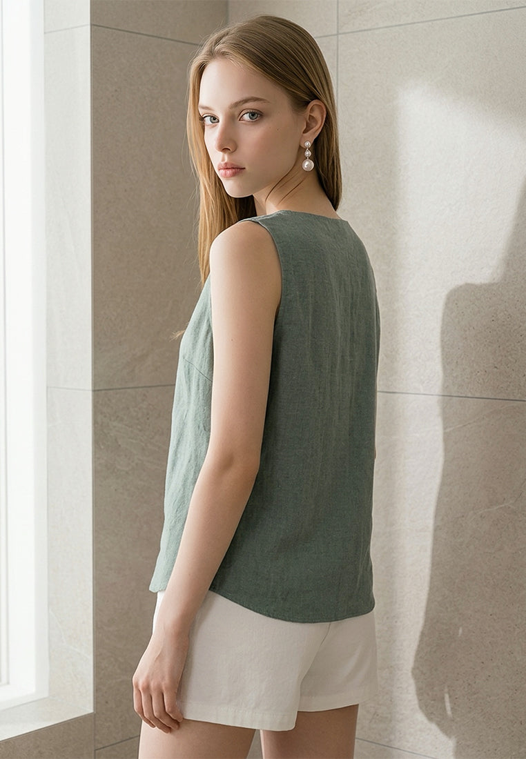 Plain B. Sleeveless Denim Vest