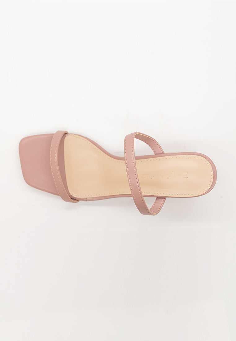 BeryBerries Comfy Slip On Sandals Heels