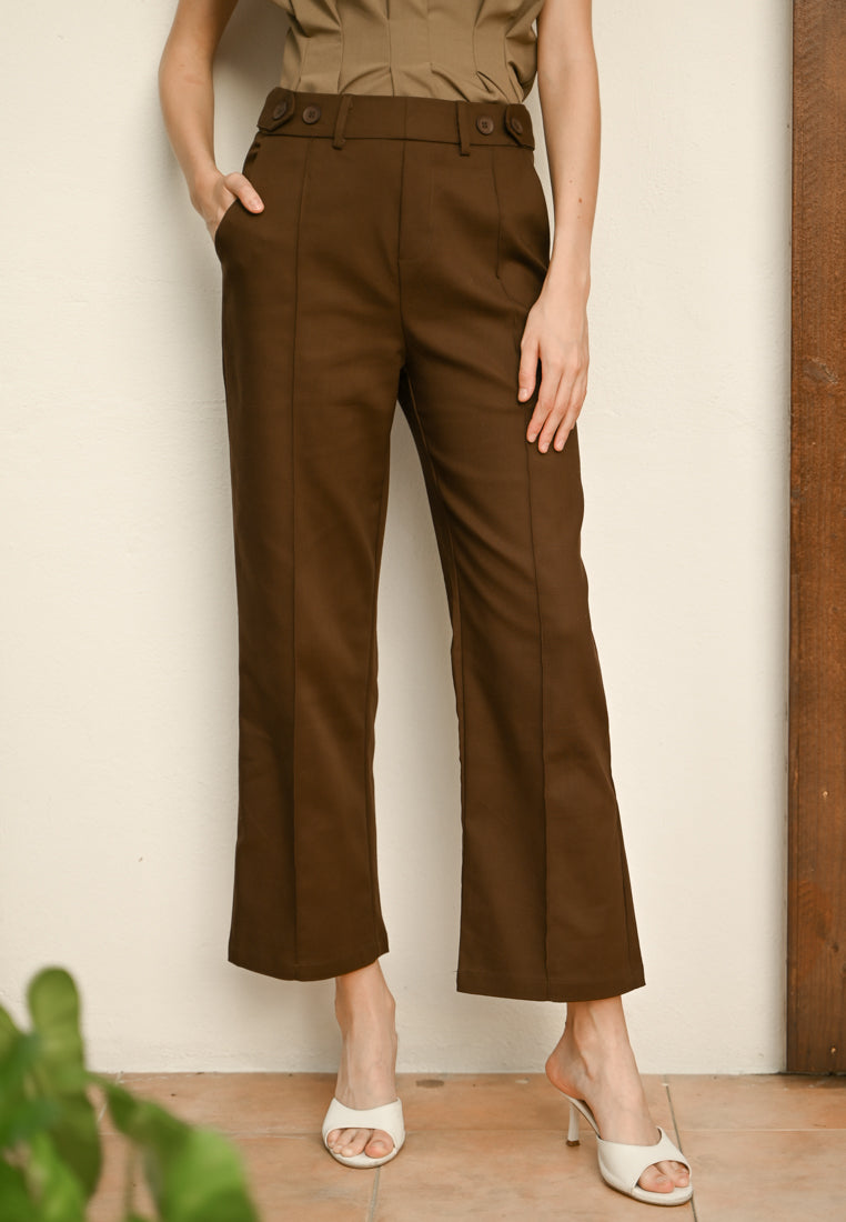 Plain B. Tailored Wide-Leg Trousers