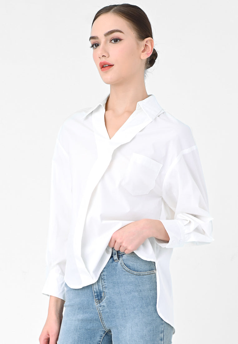 BebeBeige Long Sleeve Shirt Top