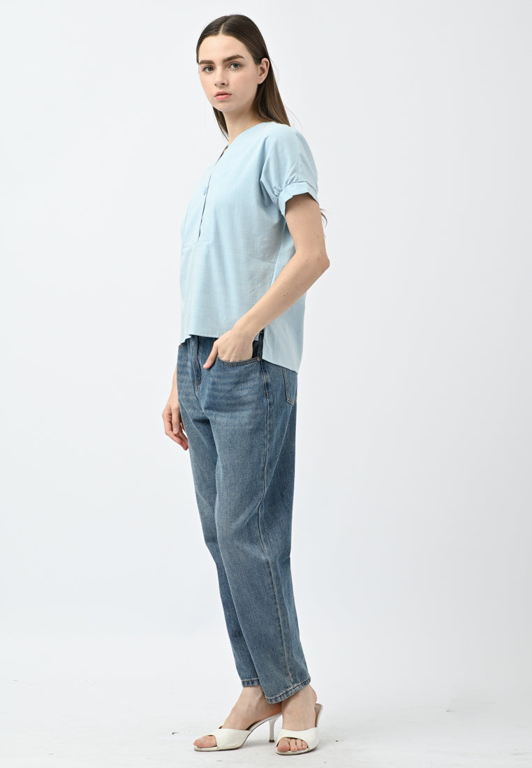Plain B. Collar Shirt