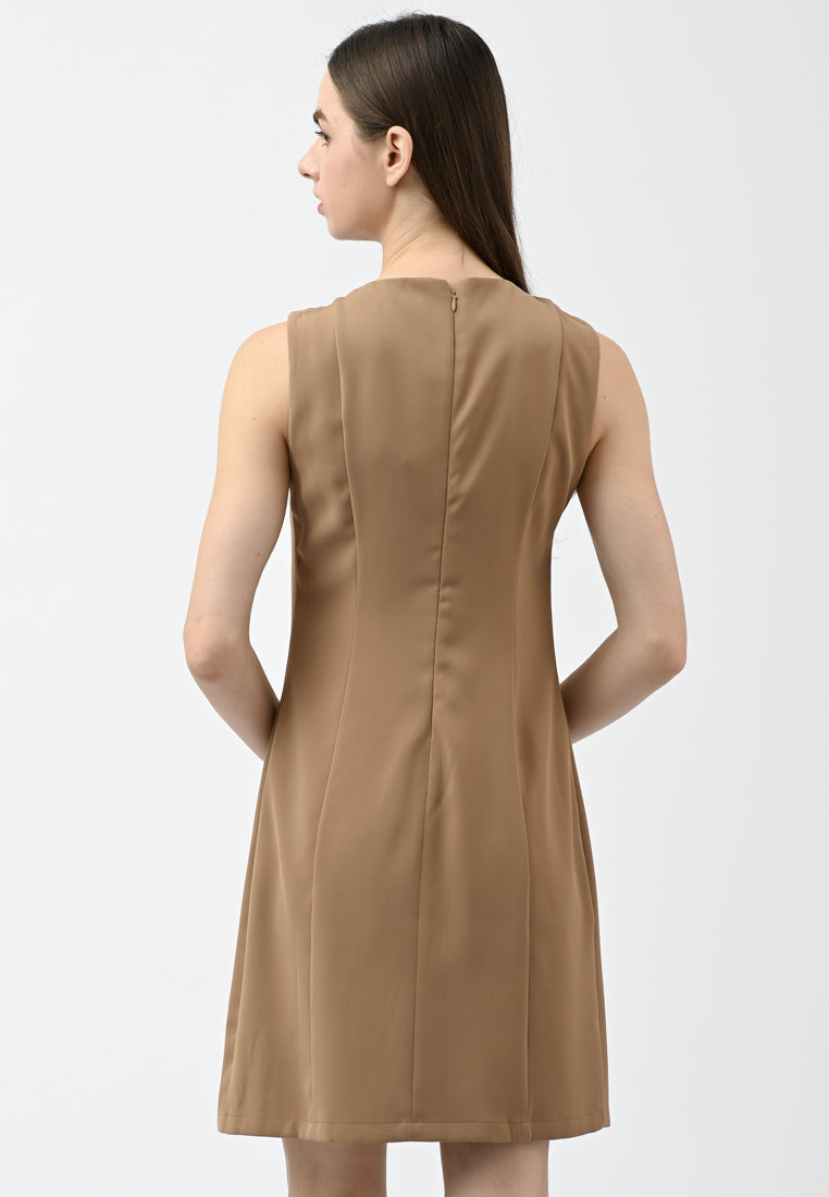 BebeBeige Sleeveless Work Dress