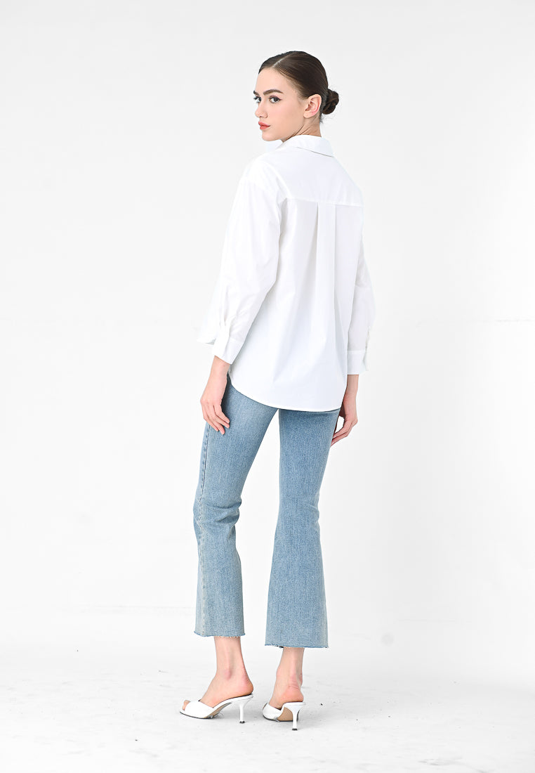 BebeBeige Long Sleeve Shirt Top