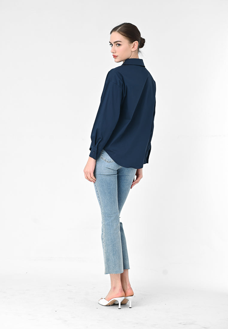 Plain B. Long Sleeve Blouse