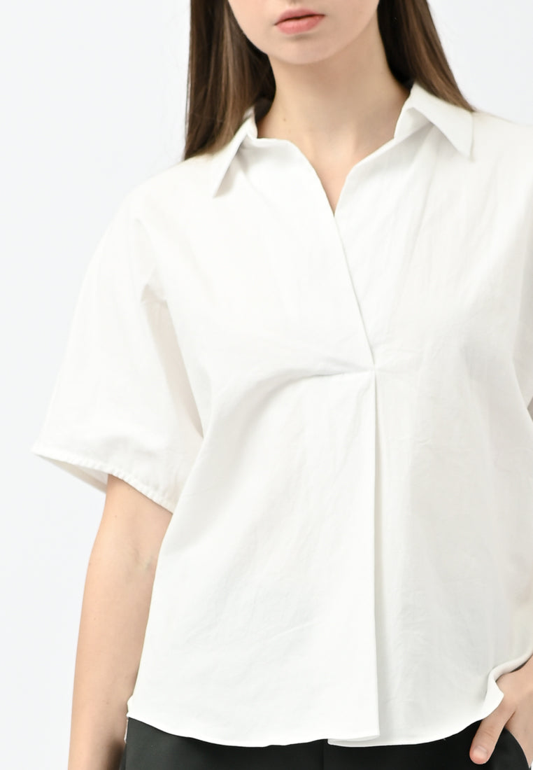Plain B. Collar Shirt