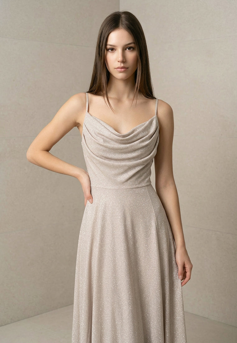 BebeBeige Single-strap Dress