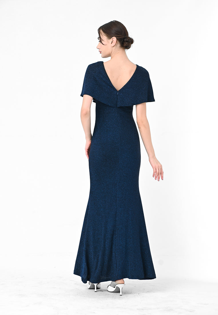 BebeButterfly Glitter Maxi Dinner Dress