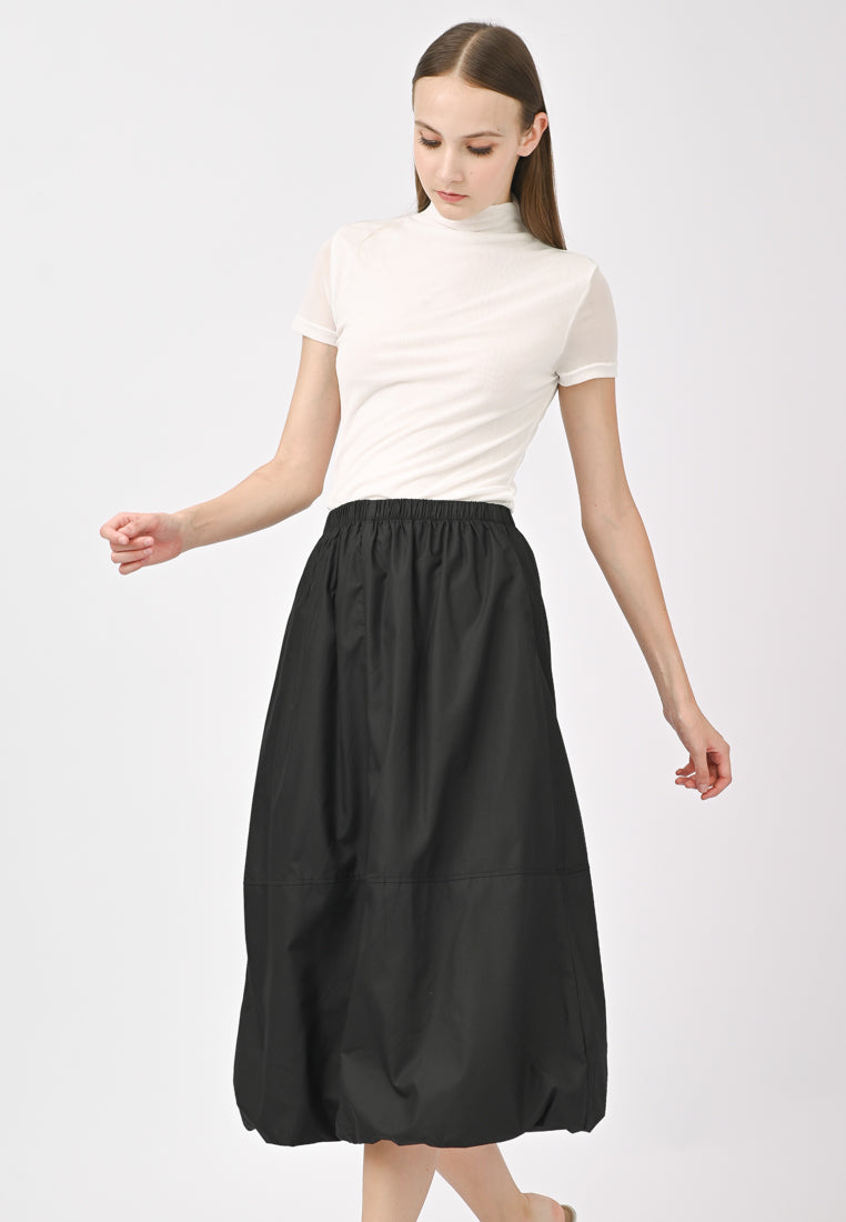 Plain B. Stretchable Midi Skirt