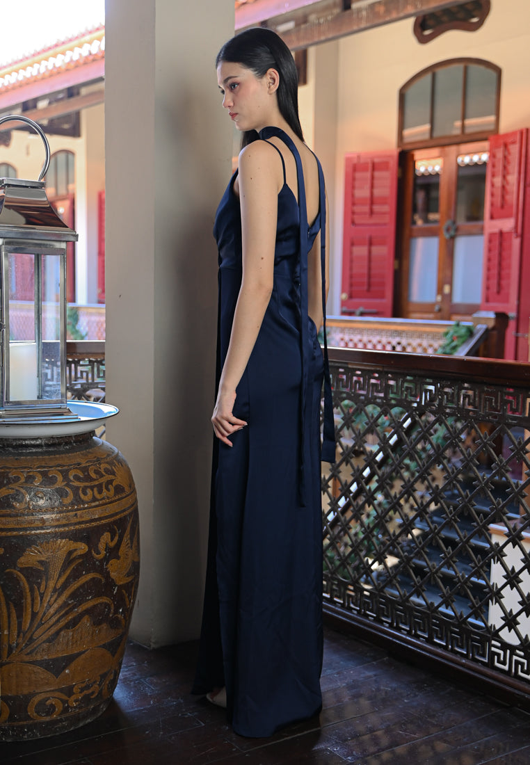 BebeBeige Satin Dinner Dress