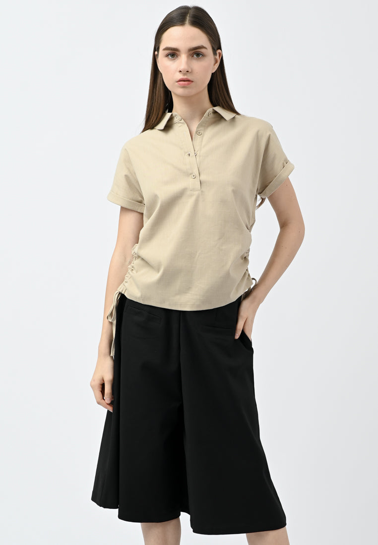 Plain B. Collar Shirt