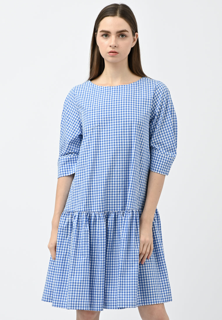 Plain B. Plaid Print Dress