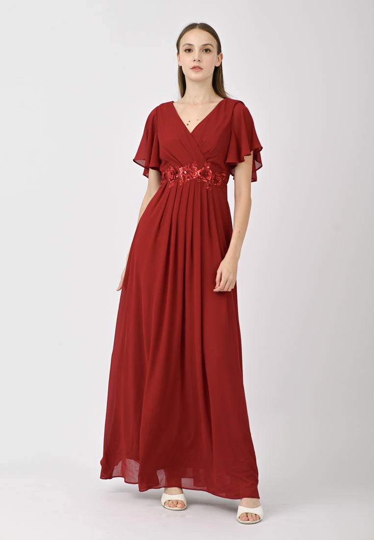BebeButterfly Maxi Dinner Dress