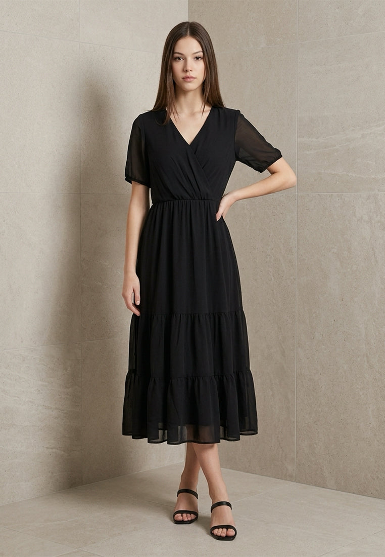 BebeButterfly Short Sleeve Dress