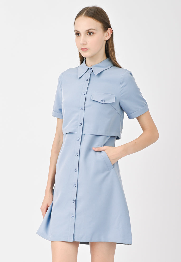 Plain B. Blouse Mini Dress