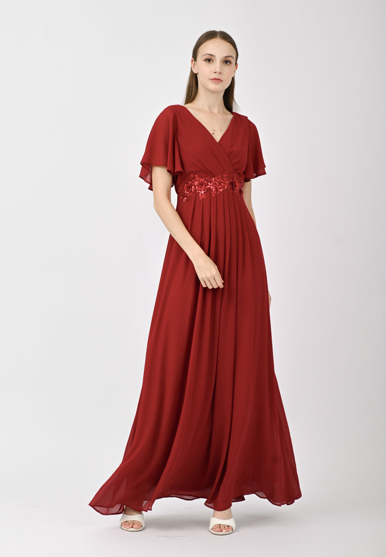 BebeButterfly Maxi Dinner Dress