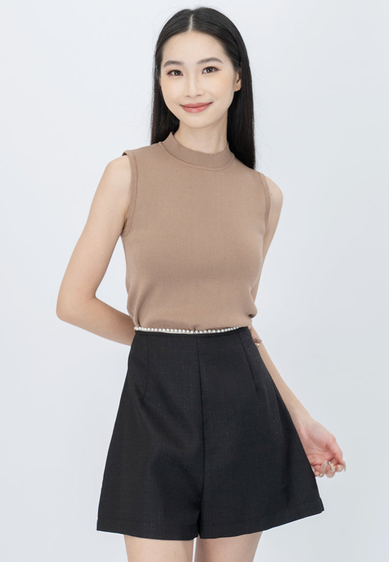 Plain B. Pearl Hem Tailored Shorts