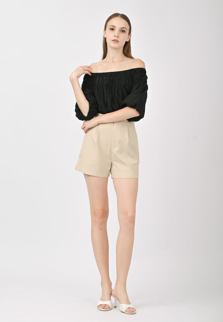 Plain B. Off Shoulder Top