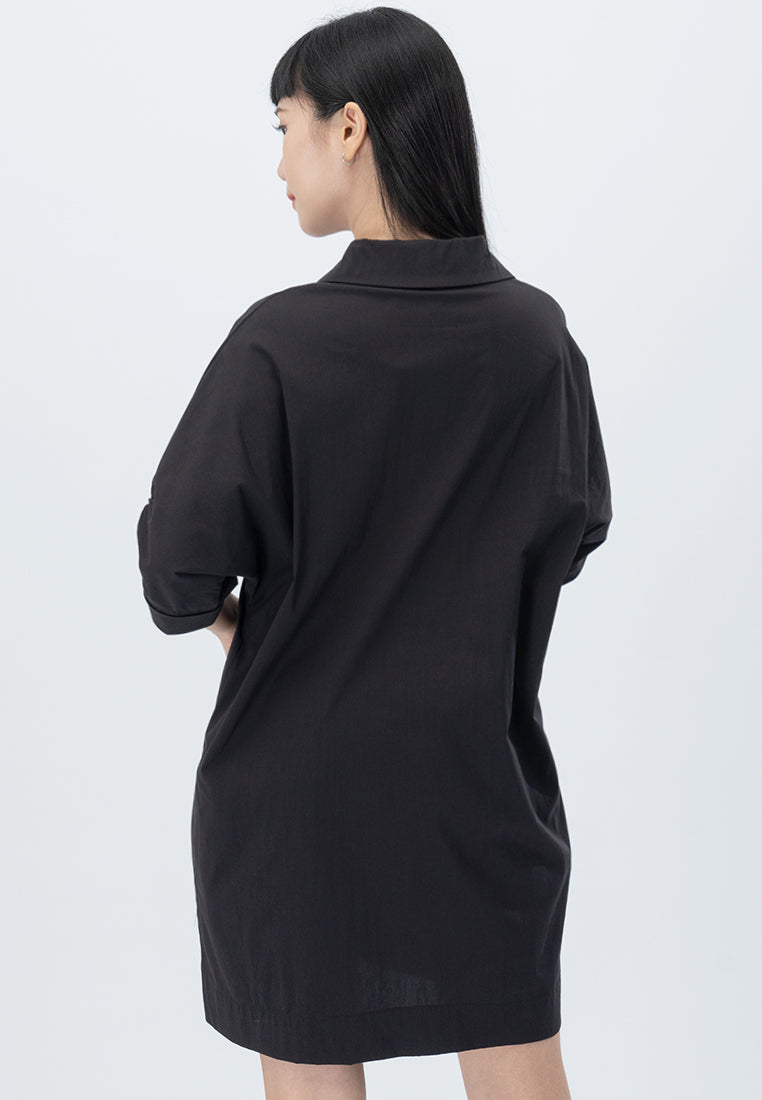 BebeButterfly Sleeve V-Neckline Mini Dress