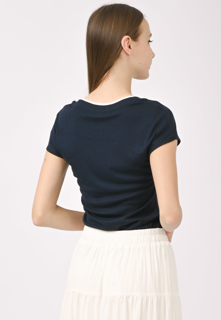 Plain B. Wide-Neck T-Shirt