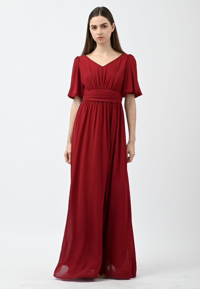 BebeButterfly Sleeve Maxi Dress