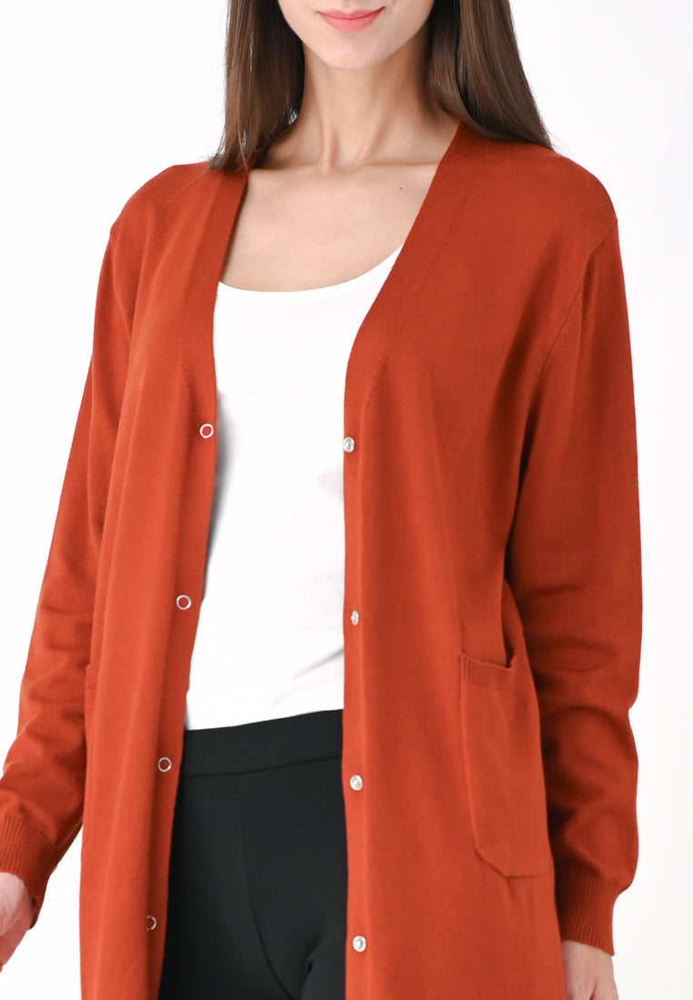 Plain B. Long Knit Cardigan