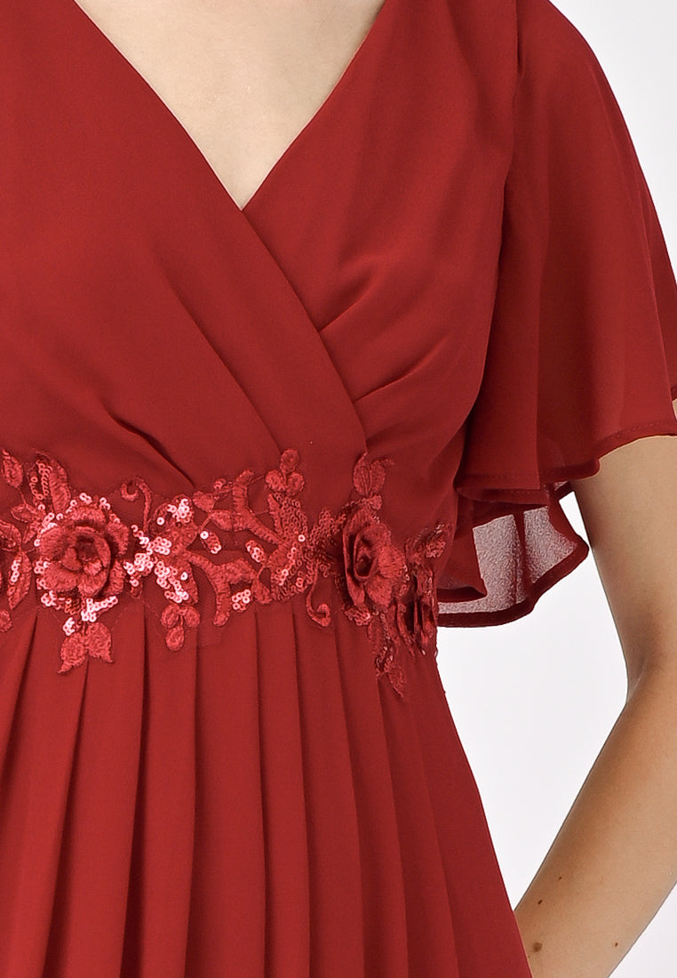 BebeButterfly Maxi Dinner Dress