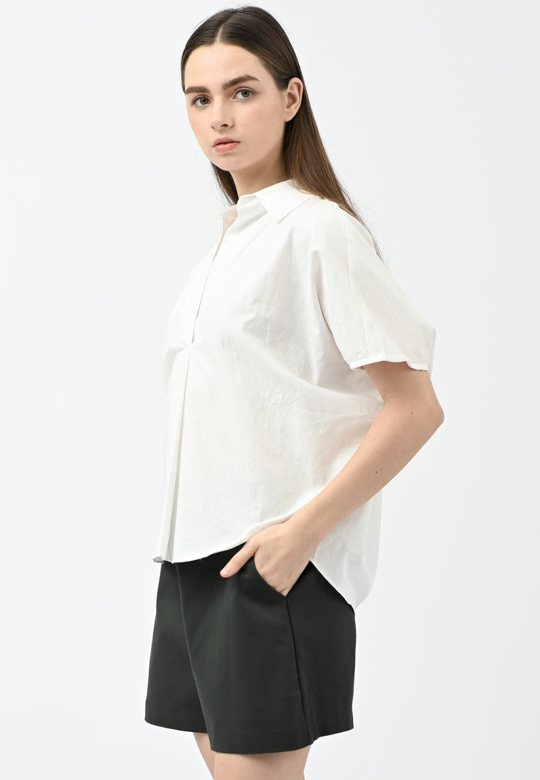 Plain B. Collar Shirt