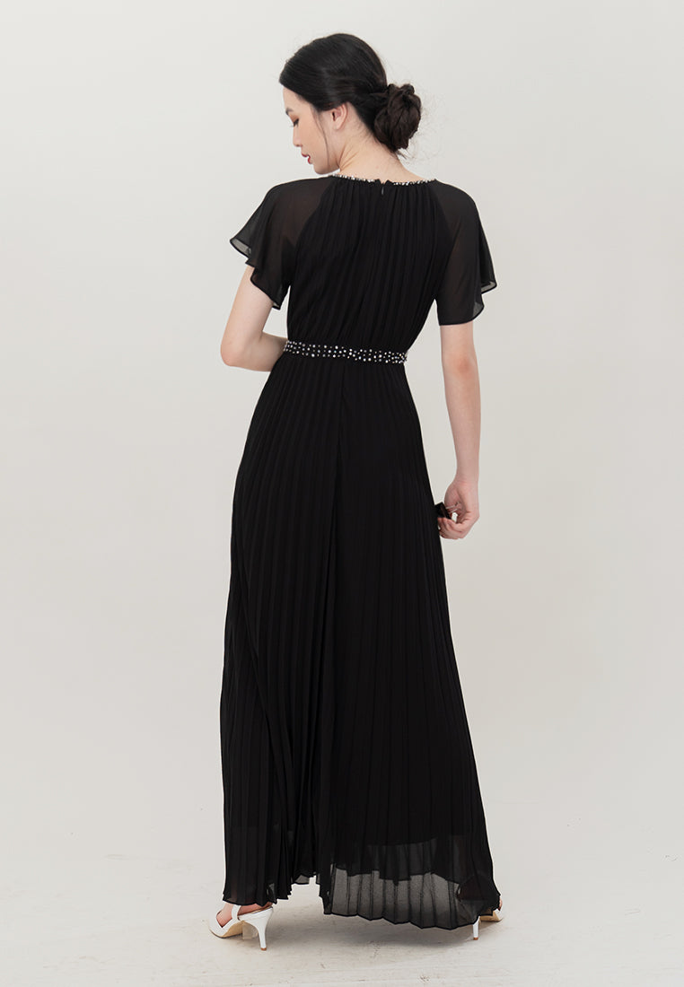 BebeButterfly  Sequins Maxi Dinner Dress