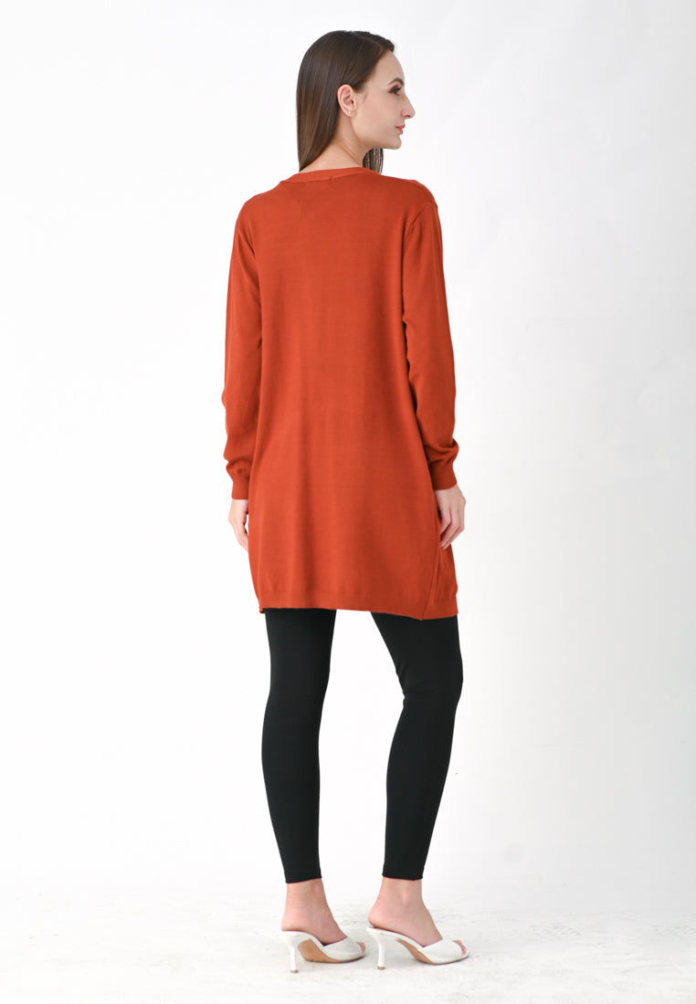 Plain B. Long Knit Cardigan