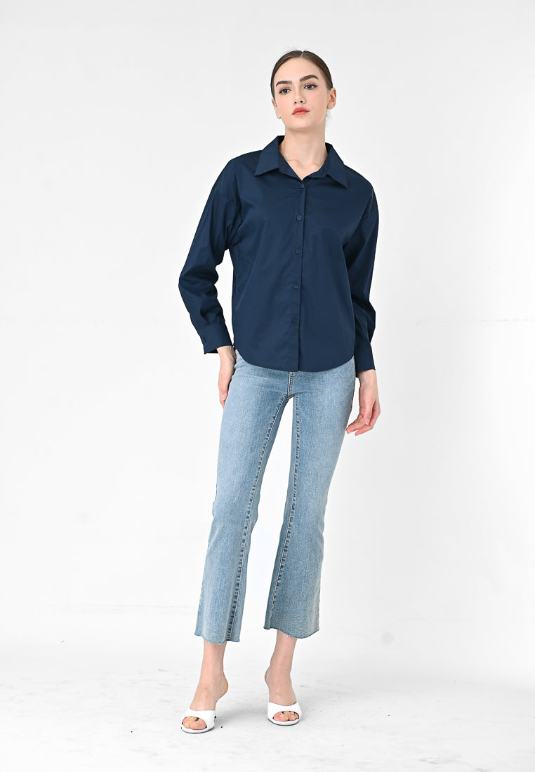 Plain B. Long Sleeve Blouse