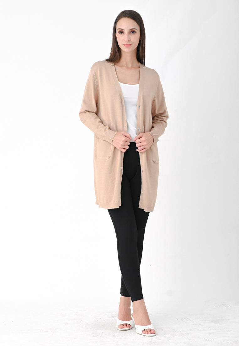 Plain B. Long Knit Cardigan