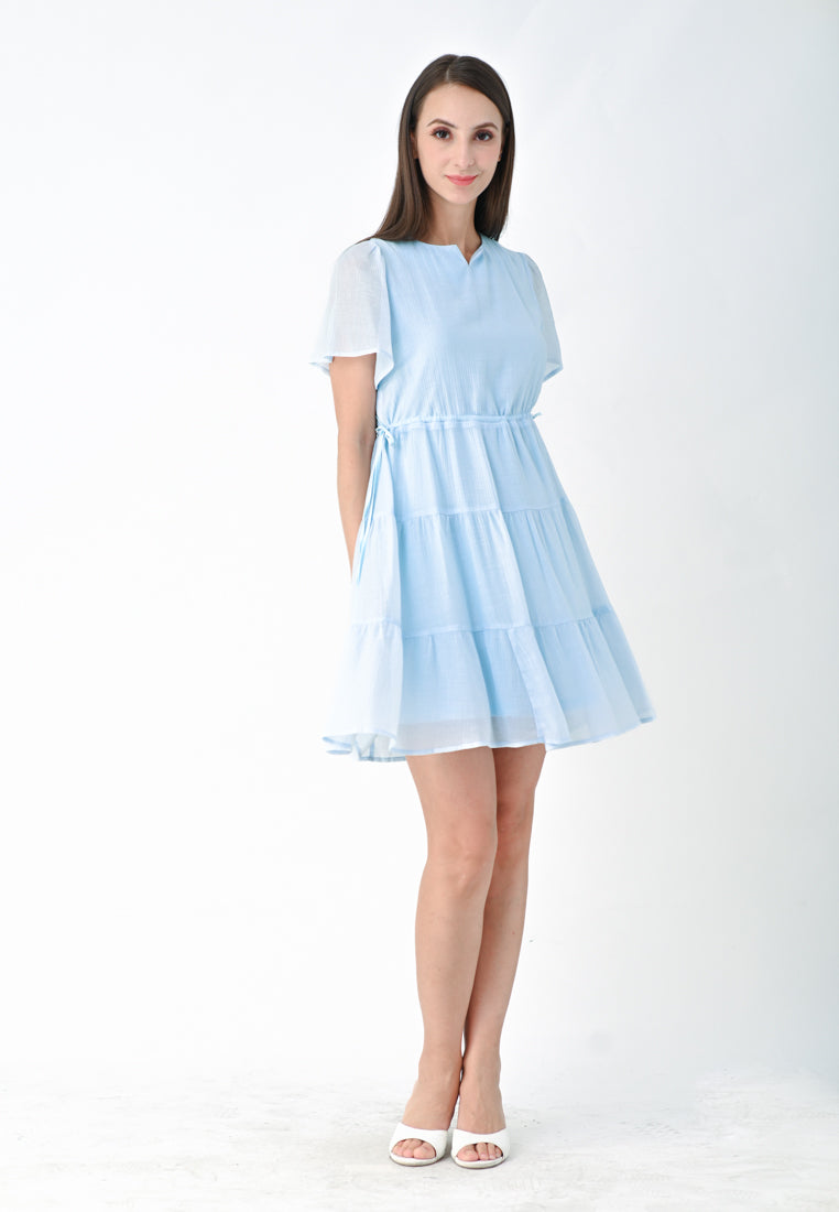 Plain B. Adjustable Waistline Mini Dress