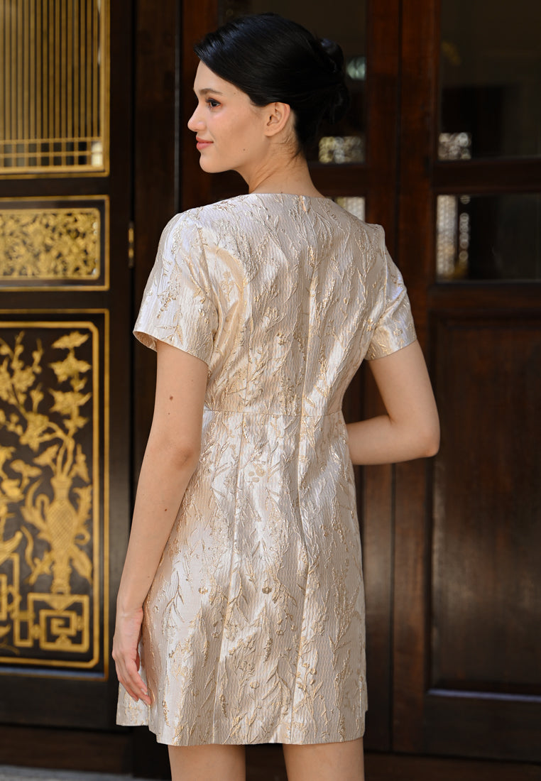 BebeButterfly Printed Mini Dress