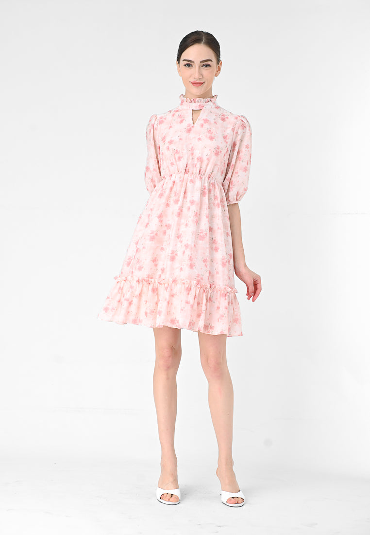 Plain B. Hight-neck Dress