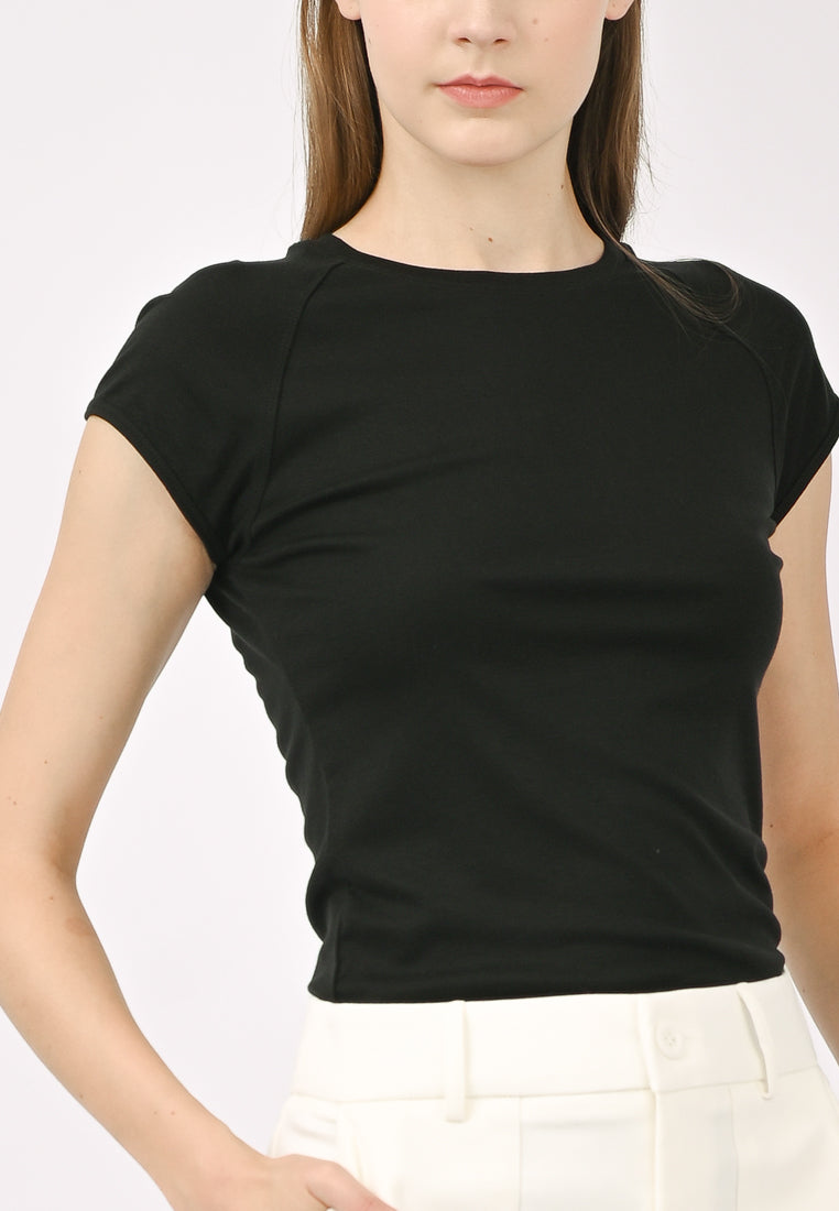 Plain B. Cap Sleeve T-Shirt