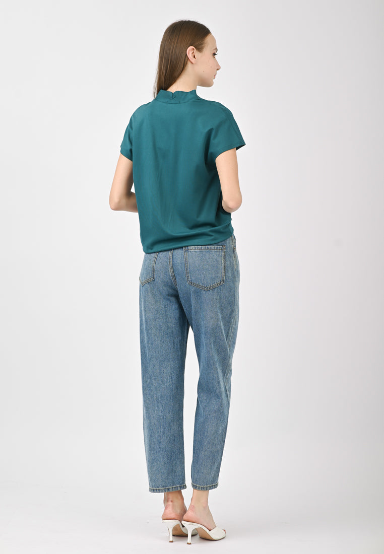 BebeBeige V-Neck Shirt Top