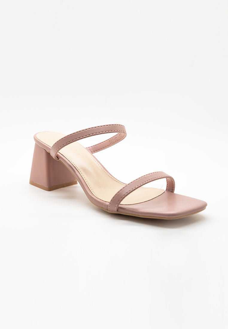 BeryBerries Comfy Slip On Sandals Heels