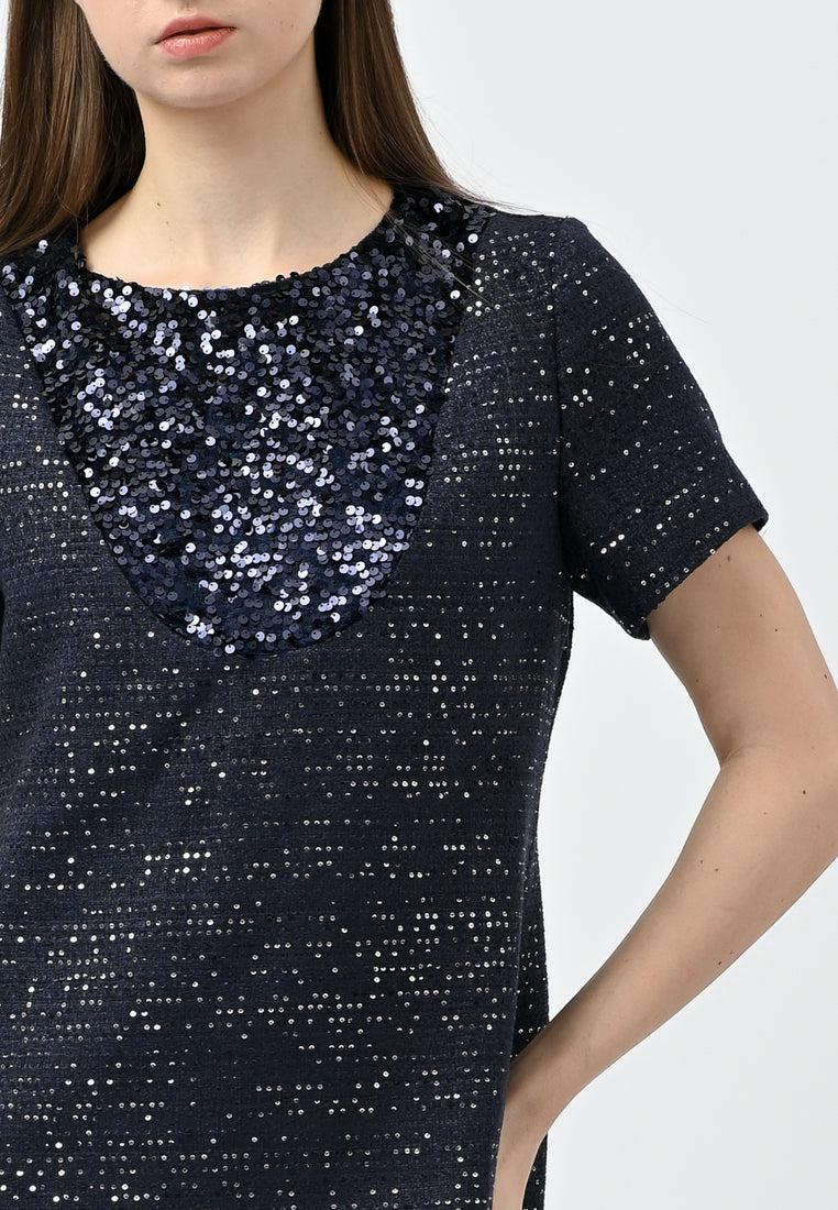 BebeButterfly Sequins Mini Dress