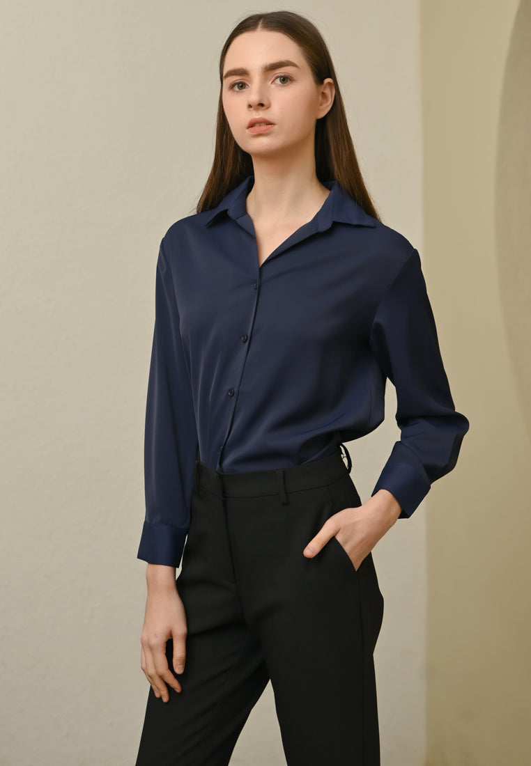 BebeBeige Long Sleeve Blouse Top