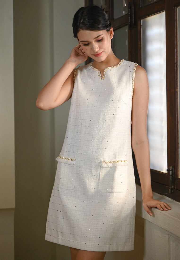 BebeBeige Chain Work Dress
