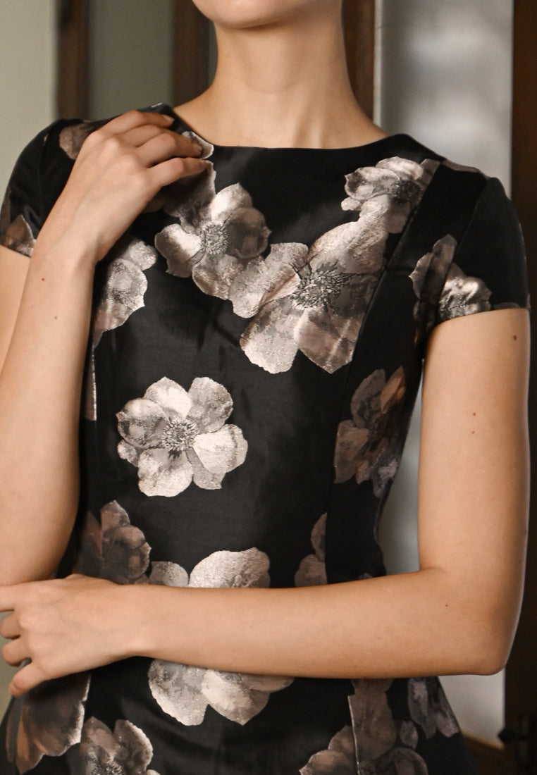 BebeButterfly Floral Midi Dress