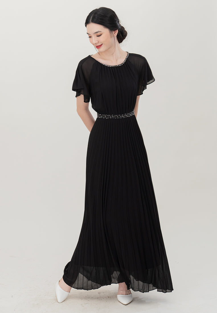 BebeButterfly  Sequins Maxi Dinner Dress