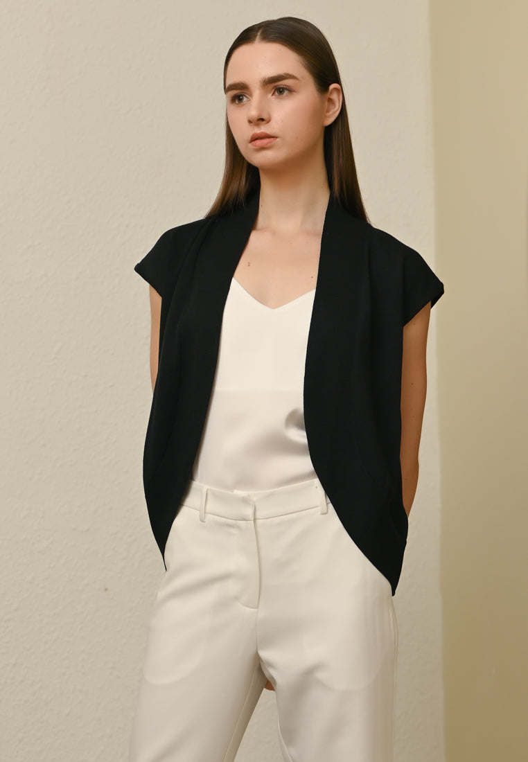 Plain B. Sleeveless Knit Cardigan